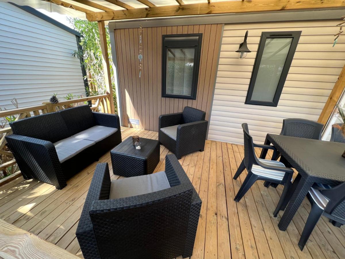 Camping Del Mar 10, Mobil Home Petit Paradis, 6 Personnes, Bord De Mer, Camping Del Mar Village Аржель-сюр-Мер Экстерьер фото